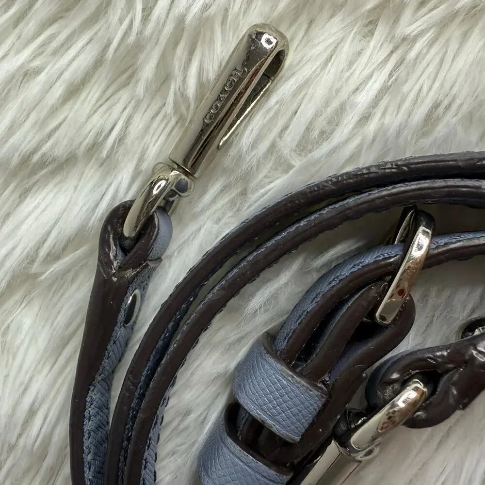 COACH Blue Silver Crossbody Replacement Strap